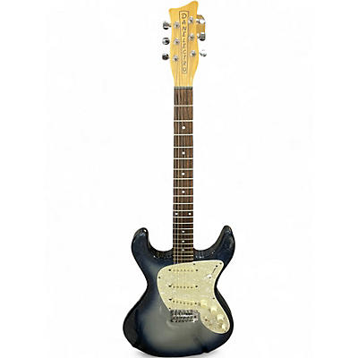 Used Danelectro Danoblaster Blue Burst Sparkle Solid Body Electric Guitar