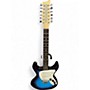 Used Danelectro Danoblaster  Blue Solid Body Electric Guitar Blue
