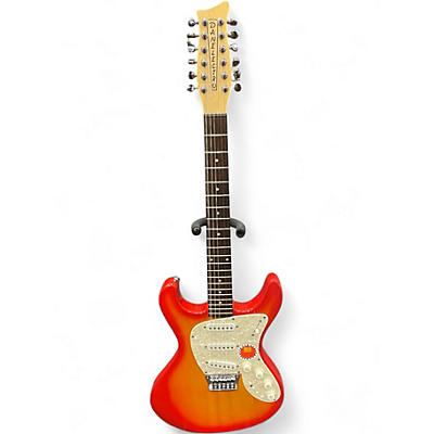 Used Danelectro Danoblaster Innuendo 12-String Red Sunburst Solid Body Electric Guitar