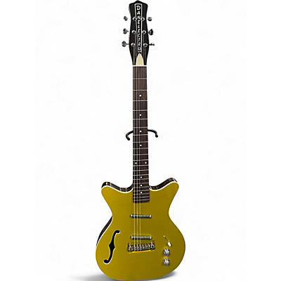 Used Danelectro Fifty Niner Semi Hollow Gold Top Hollow Body Electric Guitar