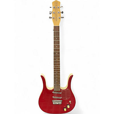 Used Danelectro Guitarlin RED Solid Body Electric Guitar
