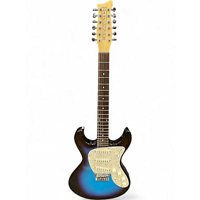 Used Danelectro HODAD 12 STRING Blue Burst Solid Body Electric Guitar
