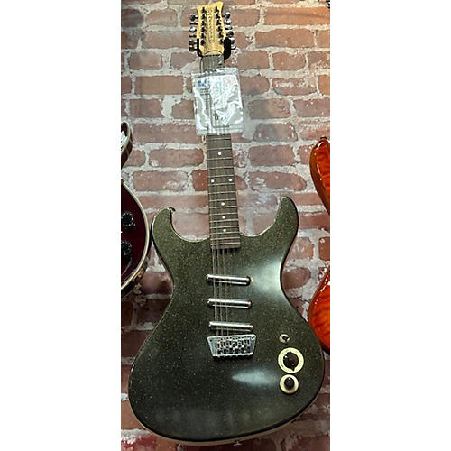 Danelectro Used Danelectro Hodad 12-String Black Sparkle Solid Body Electric Guitar Black Sparkle