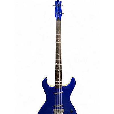 Used Danelectro Hodad 4 String Blue Electric Bass Guitar