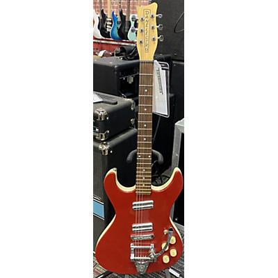 Danelectro Used Danelectro Hohad Metallic Candy Red Burst Solid Body Electric Guitar