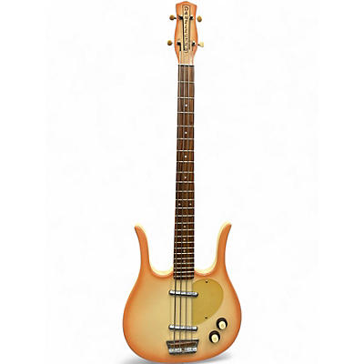 Used Danelectro LONGHORN Blonde Electric Bass Guitar
