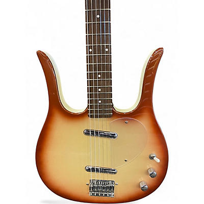 Used Danelectro LONGHORN Copper Burst Solid Body Electric Guitar