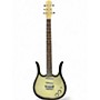 Used Danelectro Longhorn 31 fret Silver to black  Solid Body Electric Guitar Silver to black