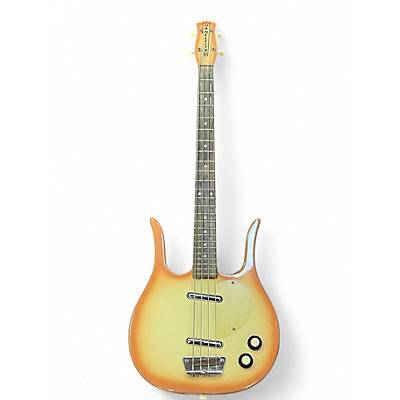 Used Danelectro Longhorn Bass 1st Korean Re-issue Copper Burst Electric Bass Guitar