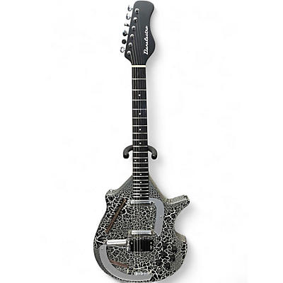 Used Danelectro SITAR GUITAR BLACK CRACKLE Solid Body Electric Guitar