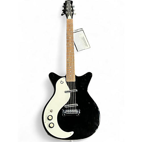 Used Danelectro Stock '59 Black and White Solid Body Electric Guitar Black and White