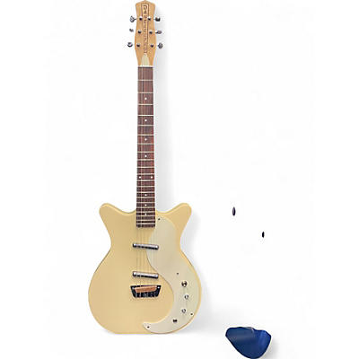Used Danelectro Stock '59 White Solid Body Electric Guitar