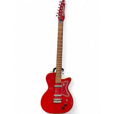 Used Danelectro U56 Crimson Red Trans Hollow Body Electric Guitar