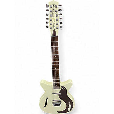Used Danelectro Vintage 12 String  Vintage White Solid Body Electric Guitar