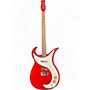 Used Danelectro Wild Thing Red Hollow Body Electric Guitar Red