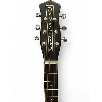 Used Danelectro u-2 56 2010 reissue Black Solid Body Electric Guitar