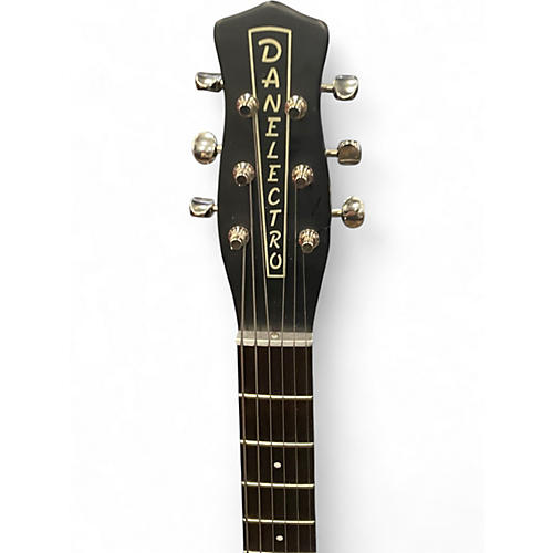 Used Danelectro u-2 56 2010 reissue Black Solid Body Electric Guitar Black