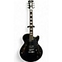 Used D,angelico PREMIER DAPSSSBKCSCB Black Hollow Body Electric Guitar Black