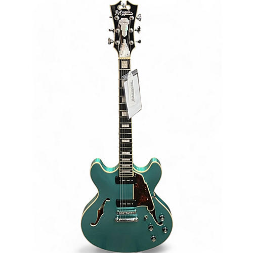 D'angelico Used D'angelico Premier Series DC TEAL Hollow Body Electric Guitar TEAL