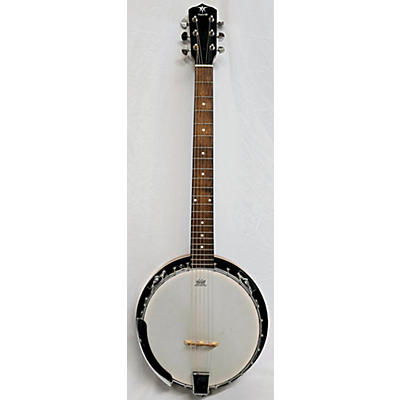 Used Danville BJ-24 6 String Banjo Natural Banjo