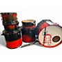 Used Dark Horse Percussion 6 Piece Custom Crimson Red Burst Drum Kit Crimson Red Burst