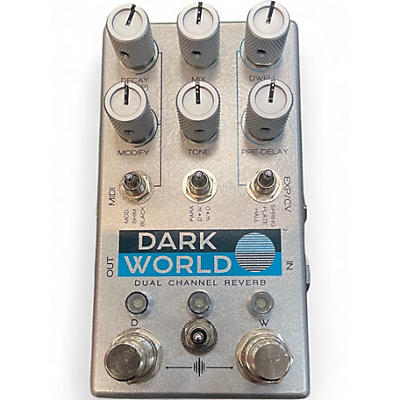 Used Dark World DUAL CHANNEL REVERB Effect Pedal Effect Pedal