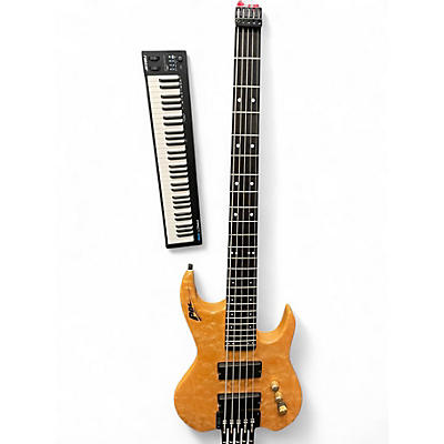 Used Dave Bunker GTB 356 Spalted Maple Electric Bass Guitar