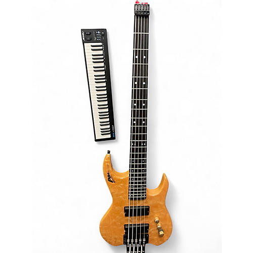 Used Dave Bunker GTB 356 Spalted Maple Electric Bass Guitar Spalted Maple