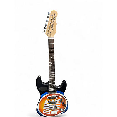 Used Dave & Buster’s Dave and Buster’s Black, Blue and Orange Solid Body Electric Guitar
