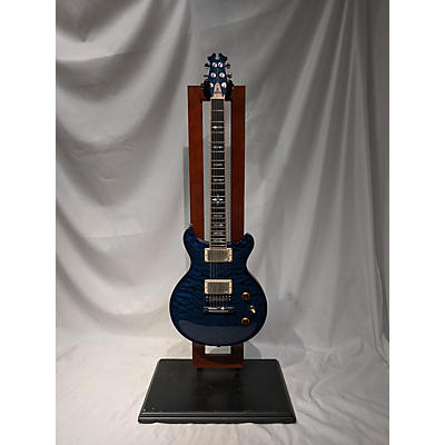 Used David Thomas McNaught Vintage Double Cutaway Diamond Quilt Maple Custom Blue Solid Body Electric Guitar