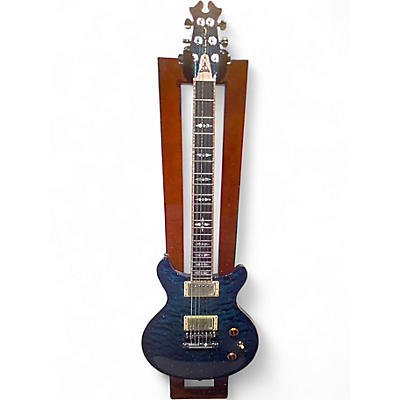 Used David Thomas Mcnaught vintage Double Cutaway Diamond quilt Maple Custom Blue Solid Body Electric Guitar