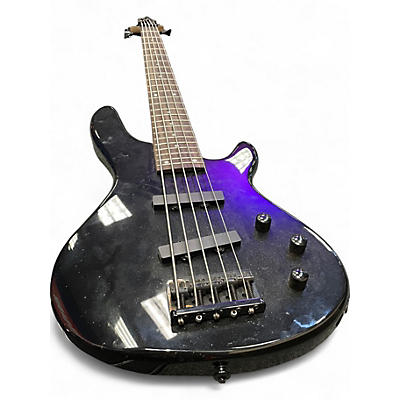 Used Davison 5 string pass Black Electric Bass Guitar