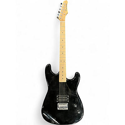 Used Davison Double Cutaway Black Solid Body Electric Guitar