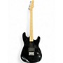 Used Davison Double Cutaway Black Solid Body Electric Guitar Black