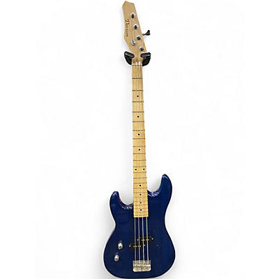 Used Davison ELECTRIC BASS Blue Electric Bass Guitar