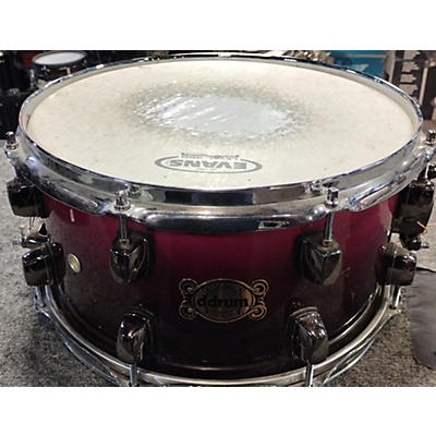 Ddrum Used Ddrum 13X7 Dominion Series Maple Snare Drum Red Fade