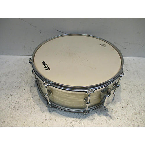 Ddrum Used Ddrum 14X5  SE FLYER Drum Pearl White Pearl White 210