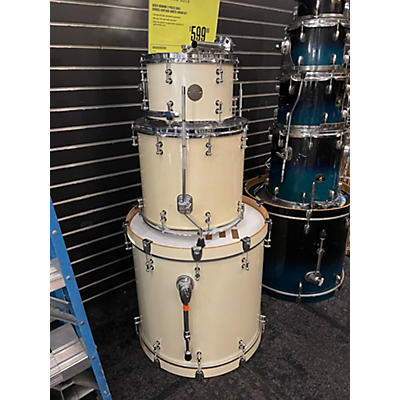 Used Ddrum 3 piece Dios Series Vintage White Drum Kit