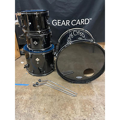 Used Ddrum 4 piece Diablo Series Black Drum Kit