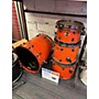 Used Ddrum Used Ddrum 4 piece Dominion Ash Orange Drum Kit Orange