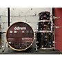 Used Ddrum Used Ddrum 4 piece Dominion Birch With Ash Veneer Trans Black Drum Kit Trans Black