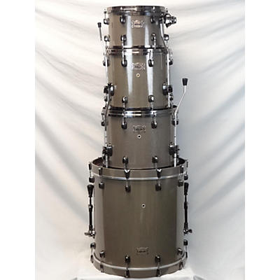 Ddrum Used Ddrum 4 piece Dominion Maple Grey Sparkle Drum Kit