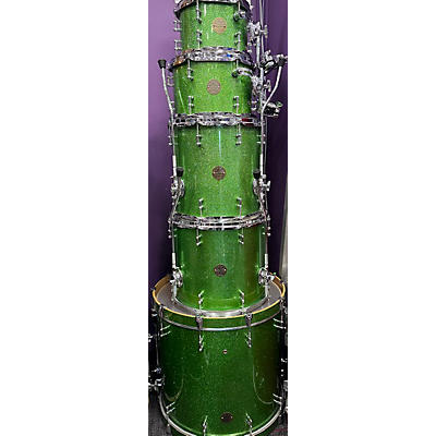 ddrum Used Ddrum 5 piece Dios Series Emerald Green Sparkle Drum Kit