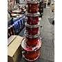 Used Ddrum Used Ddrum 5 piece Dominion Birch Red Burst Drum Kit Red Burst