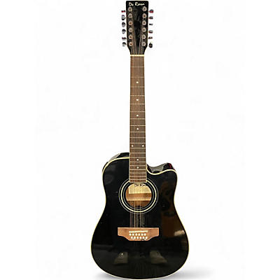 Used De Rosa GACE41 BLACK 12 String Acoustic Electric Guitar
