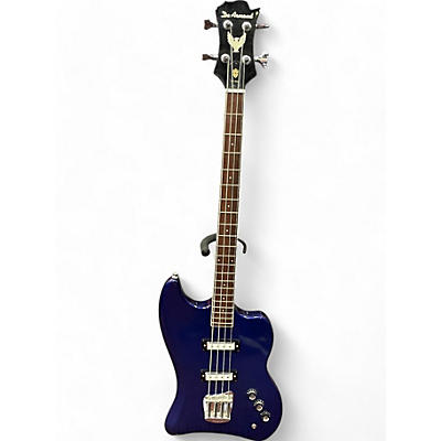 DeArmond Used DeArmond Jetstar Blue Electric Bass Guitar