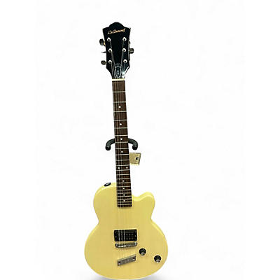 Used DeArmond M55 Antique White Solid Body Electric Guitar
