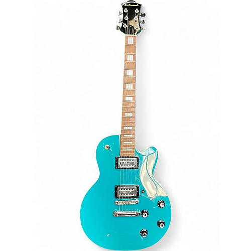 Used DeArmond M65 Turquoise Solid Body Electric Guitar Turquoise