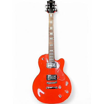 Used DeArmond M66 Fiesta Red Solid Body Electric Guitar