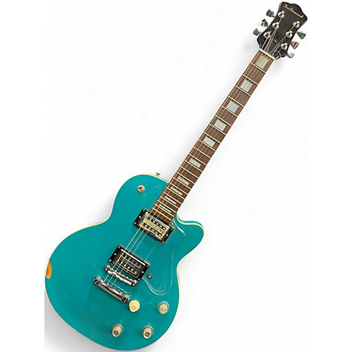 Used DeArmond M66 Turquoise Solid Body Electric Guitar Turquoise